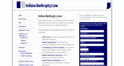 Desktop Screenshot of indianabankruptcy.com