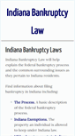 Mobile Screenshot of indianabankruptcy.com